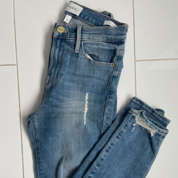 Frame High and Skinny Jeans - Picture 3 of 8